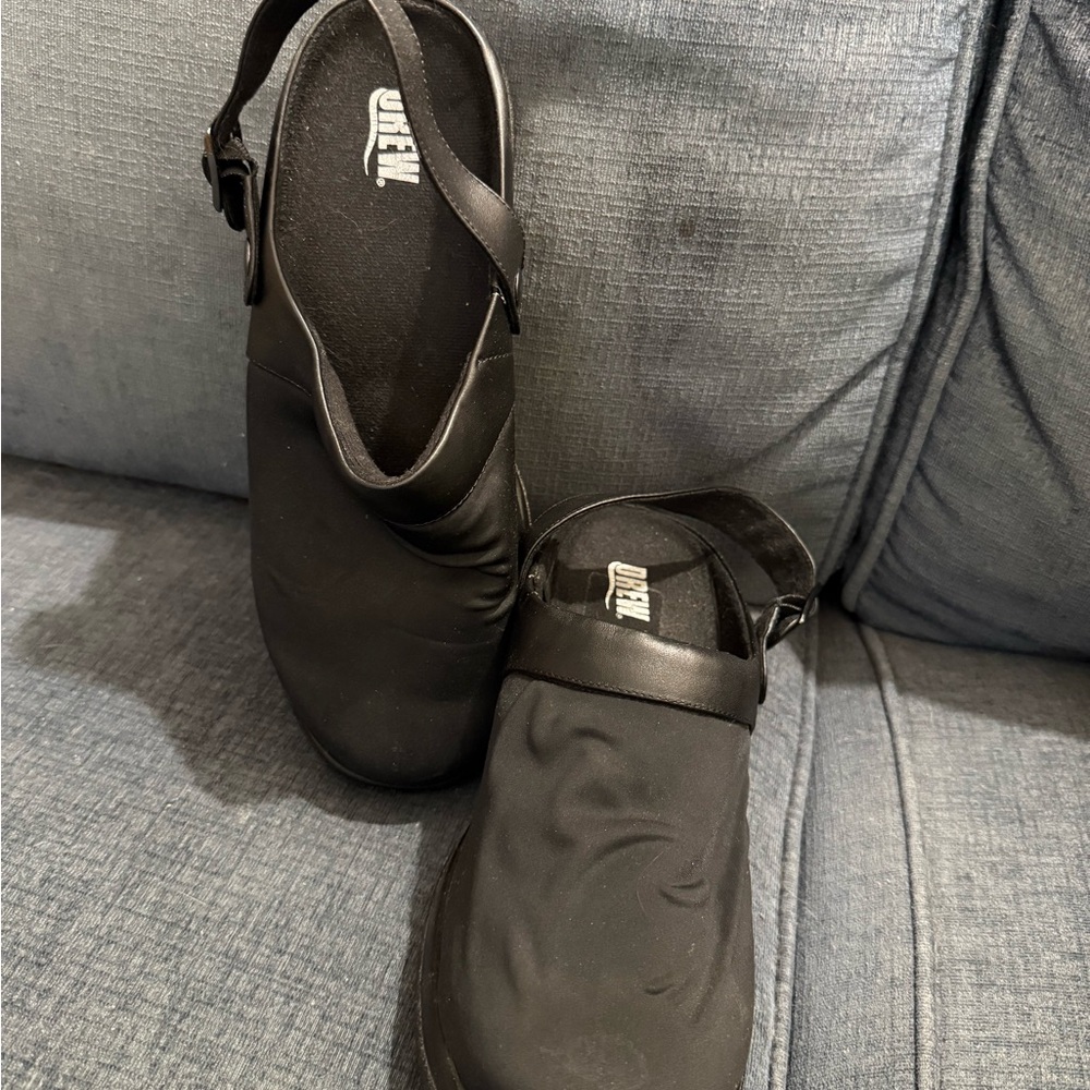 Savannah Black Women's Orthopedic Mules/Clogs From Drew Size 9WW